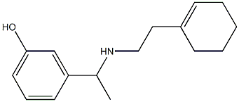 3-(1-{[2-(cyclohex-1-en-1-yl)ethyl]amino}ethyl)phenol 结构式