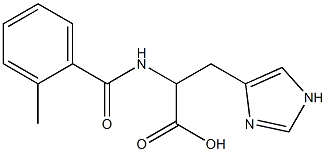 3-(1H-imidazol-4-yl)-2-[(2-methylbenzoyl)amino]propanoic acid 结构式