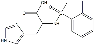 3-(1H-imidazol-4-yl)-2-[1-(2-methylphenyl)acetamido]propanoic acid 结构式