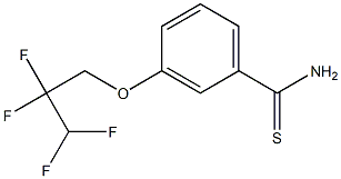 3-(2,2,3,3-tetrafluoropropoxy)benzene-1-carbothioamide 结构式