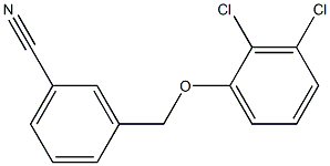 3-(2,3-dichlorophenoxymethyl)benzonitrile 结构式