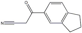 3-(2,3-dihydro-1H-inden-5-yl)-3-oxopropanenitrile 结构式