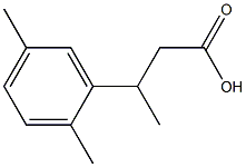 3-(2,5-dimethylphenyl)butanoic acid 结构式