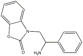 3-(2-amino-2-phenylethyl)-2,3-dihydro-1,3-benzoxazol-2-one 结构式