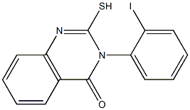 3-(2-iodophenyl)-2-sulfanyl-3,4-dihydroquinazolin-4-one 结构式