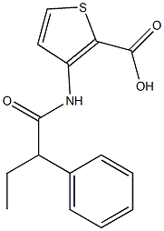 3-(2-phenylbutanamido)thiophene-2-carboxylic acid 结构式