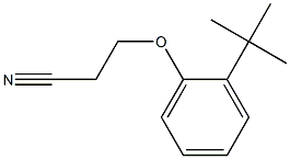 3-(2-tert-butylphenoxy)propanenitrile 结构式