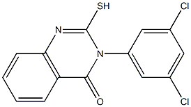 3-(3,5-dichlorophenyl)-2-sulfanyl-3,4-dihydroquinazolin-4-one 结构式