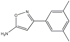 3-(3,5-dimethylphenyl)-1,2-oxazol-5-amine 结构式