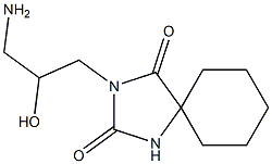 3-(3-amino-2-hydroxypropyl)-1,3-diazaspiro[4.5]decane-2,4-dione 结构式