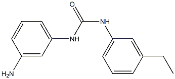 3-(3-aminophenyl)-1-(3-ethylphenyl)urea 结构式