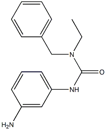 3-(3-aminophenyl)-1-benzyl-1-ethylurea 结构式