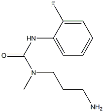 3-(3-aminopropyl)-1-(2-fluorophenyl)-3-methylurea 结构式