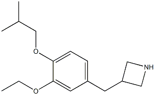 3-(3-ethoxy-4-isobutoxybenzyl)azetidine 结构式