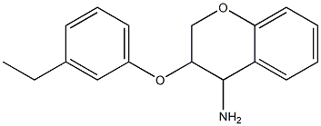 3-(3-ethylphenoxy)-3,4-dihydro-2H-1-benzopyran-4-amine 结构式