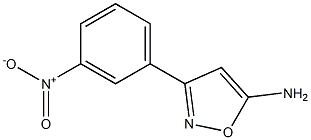 3-(3-nitrophenyl)-1,2-oxazol-5-amine 结构式
