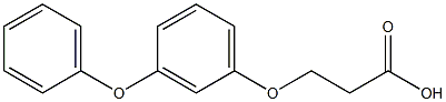 3-(3-phenoxyphenoxy)propanoic acid 结构式