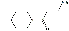 3-(4-methylpiperidin-1-yl)-3-oxopropan-1-amine 结构式