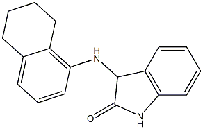 3-(5,6,7,8-tetrahydronaphthalen-1-ylamino)-2,3-dihydro-1H-indol-2-one 结构式