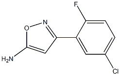 3-(5-chloro-2-fluorophenyl)-1,2-oxazol-5-amine 结构式