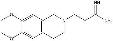3-(6,7-dimethoxy-3,4-dihydroisoquinolin-2(1H)-yl)propanimidamide 结构式