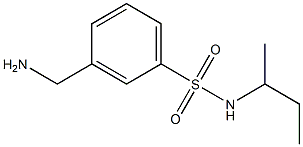 3-(aminomethyl)-N-(sec-butyl)benzenesulfonamide 结构式