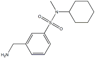 3-(aminomethyl)-N-cyclohexyl-N-methylbenzenesulfonamide 结构式