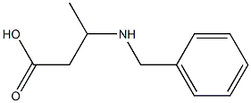 3-(benzylamino)butanoic acid 结构式