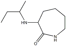 3-(butan-2-ylamino)azepan-2-one 结构式