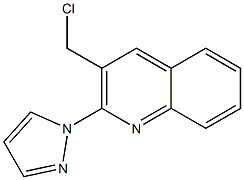 3-(chloromethyl)-2-(1H-pyrazol-1-yl)quinoline 结构式