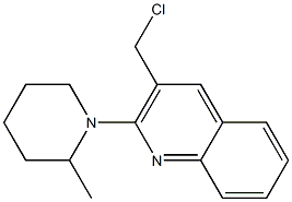 3-(chloromethyl)-2-(2-methylpiperidin-1-yl)quinoline 结构式