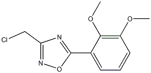 3-(chloromethyl)-5-(2,3-dimethoxyphenyl)-1,2,4-oxadiazole 结构式