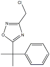 3-(chloromethyl)-5-(2-phenylpropan-2-yl)-1,2,4-oxadiazole 结构式