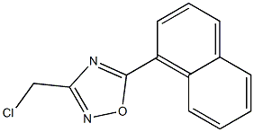 3-(chloromethyl)-5-(naphthalen-1-yl)-1,2,4-oxadiazole 结构式
