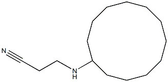 3-(cyclododecylamino)propanenitrile 结构式