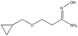 3-(cyclopropylmethoxy)-N'-hydroxypropanimidamide 结构式
