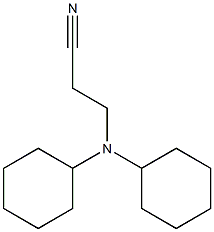 3-(dicyclohexylamino)propanenitrile 结构式