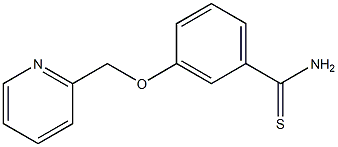 3-(pyridin-2-ylmethoxy)benzenecarbothioamide 结构式