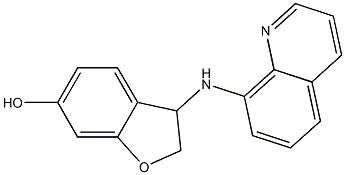 3-(quinolin-8-ylamino)-2,3-dihydro-1-benzofuran-6-ol 结构式