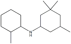 3,3,5-trimethyl-N-(2-methylcyclohexyl)cyclohexan-1-amine 结构式