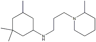 3,3,5-trimethyl-N-[3-(2-methylpiperidin-1-yl)propyl]cyclohexan-1-amine 结构式