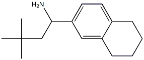 3,3-dimethyl-1-(5,6,7,8-tetrahydronaphthalen-2-yl)butan-1-amine 结构式