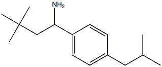 3,3-dimethyl-1-[4-(2-methylpropyl)phenyl]butan-1-amine 结构式