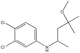 3,4-dichloro-N-(4-methoxy-4-methylpentan-2-yl)aniline 结构式