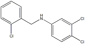 3,4-dichloro-N-[(2-chlorophenyl)methyl]aniline 结构式