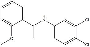 3,4-dichloro-N-[1-(2-methoxyphenyl)ethyl]aniline 结构式