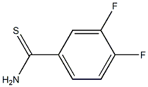 3,4-difluorobenzenecarbothioamide 结构式