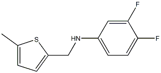 3,4-difluoro-N-[(5-methylthiophen-2-yl)methyl]aniline 结构式