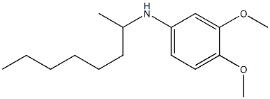 3,4-dimethoxy-N-(octan-2-yl)aniline 结构式