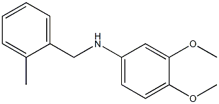 3,4-dimethoxy-N-[(2-methylphenyl)methyl]aniline 结构式